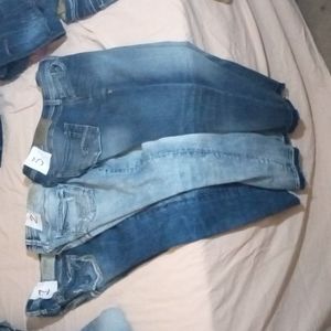 Silver skinny jeans size 29